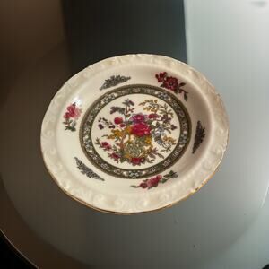 Vtg Pin-Dishes TREE of KASHMIR 4.75" diameter gilt edge Eng Replacement Paragon